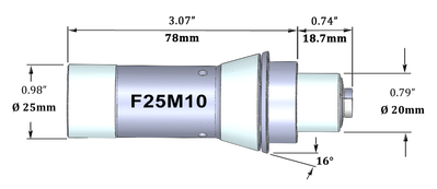 F25M10 Microconic Cartridge