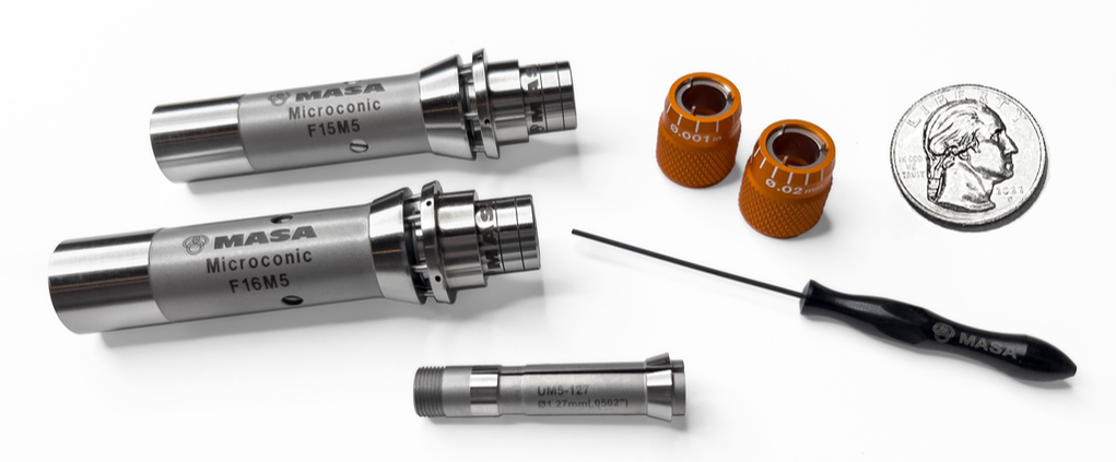 Masa Tool New Products IMTS 2022 TF15 TF16 UM5 Overgrip collet micrograd dial